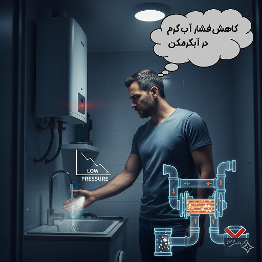 کاهش فشار آب گرم